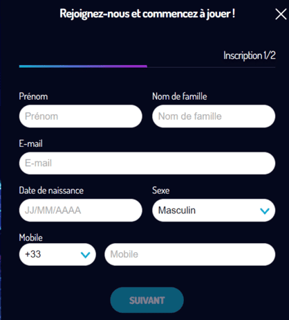 S&rsquo;inscrire Lucky8 casino